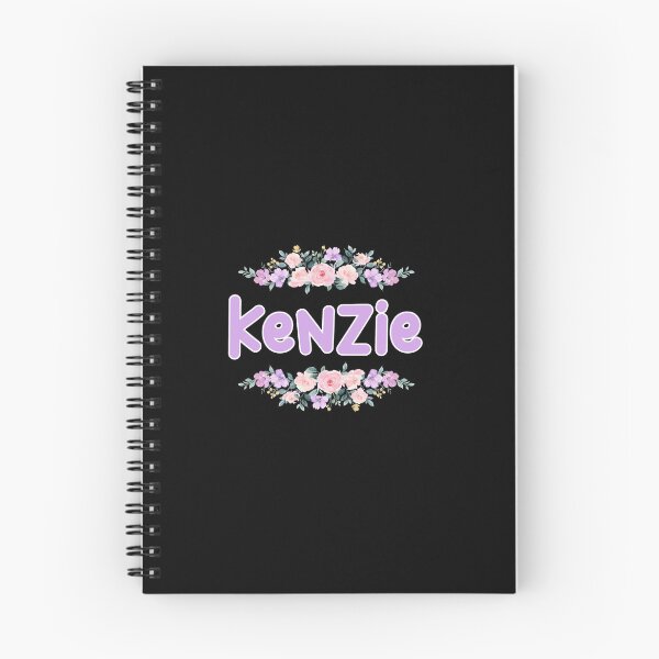 Item preview, Purple Flower Kenzie Name Label (Black) designed and sold by NormadWorld.