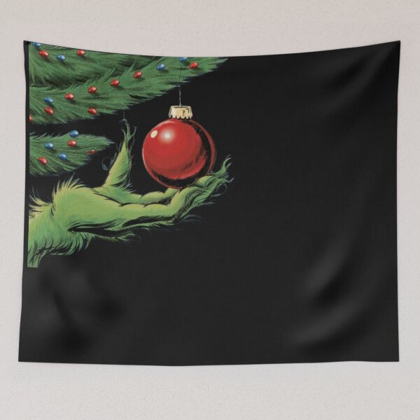 Item preview, Green hand grabbing a Christmas bauble designed and sold by Studio-DesignWw.