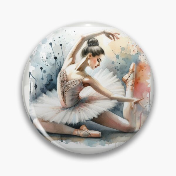 Item preview, Watercolour Ballerina Ballet Dancer Art designed and sold by ArtUnova.