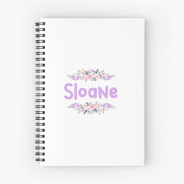Item preview, Purple Flower Sloane Name Label designed and sold by NormadWorld.