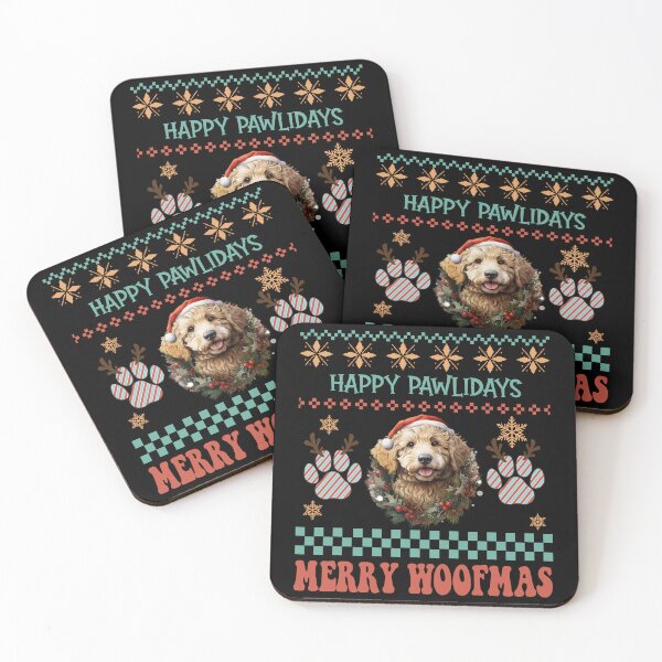 Item preview, "Golden Doodle Happy Pawlidays & Merry Woofmas Ugly Christmas Sweater" designed and sold by Xhevahir.