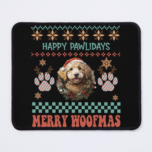Item preview, "Golden Doodle Happy Pawlidays & Merry Woofmas Ugly Christmas Sweater" designed and sold by Xhevahir.
