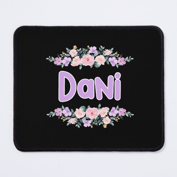 Item preview, Purple Flower Dani Name Label (Black) designed and sold by NormadWorld.