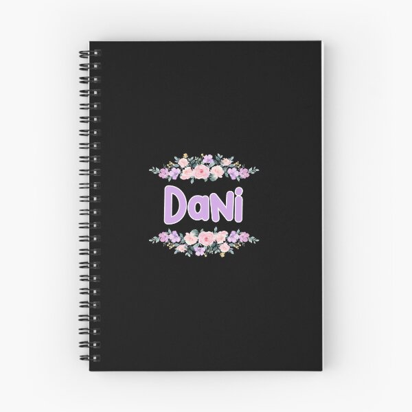 Item preview, Purple Flower Dani Name Label (Black) designed and sold by NormadWorld.