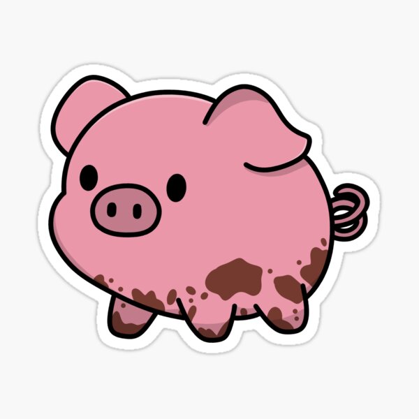Item preview, Cute Pig Cartoon designed and sold by MoasisArt.