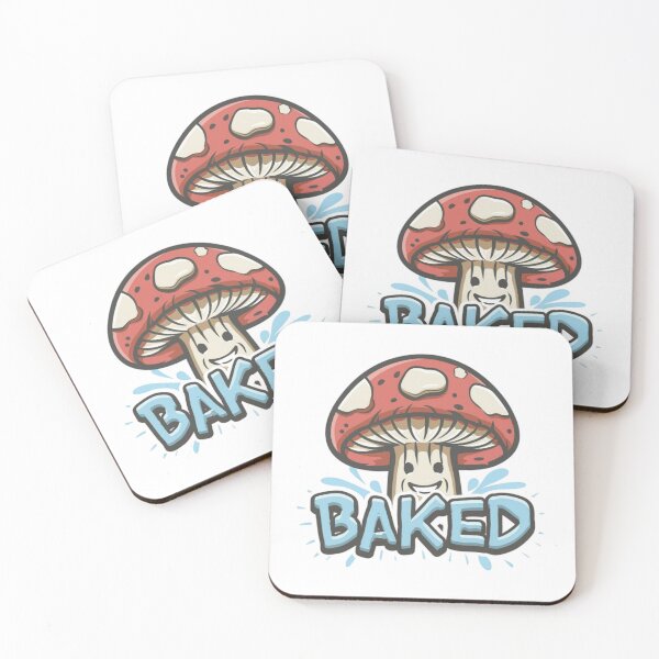Item preview, Mushroom Baked Kush Plush Like Hippy Trippy Funny Cute Core Funny Colorful Popart Design  designed and sold by ShopSunday.