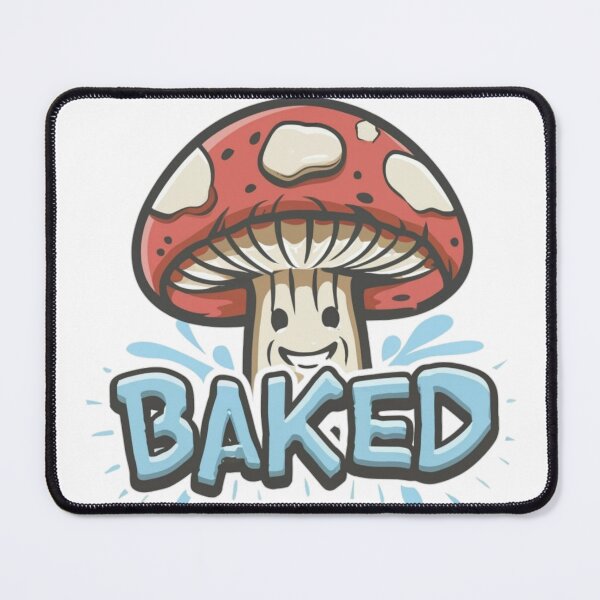 Item preview, Mushroom Baked Kush Plush Like Hippy Trippy Funny Cute Core Funny Colorful Popart Design designed and sold by ShopSunday.