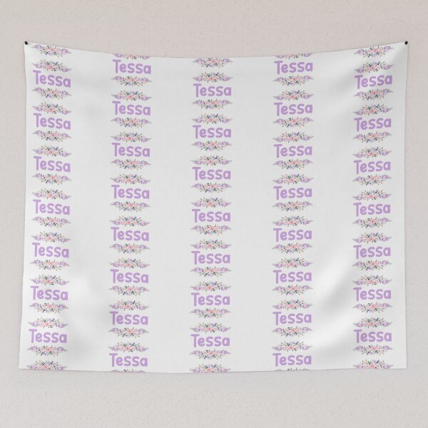 Item preview, Purple Flower Tessa Name Label designed and sold by NormadWorld.