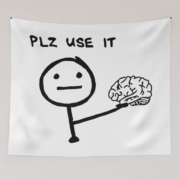 Item preview, Please, use your brain designed and sold by GloriousWax.