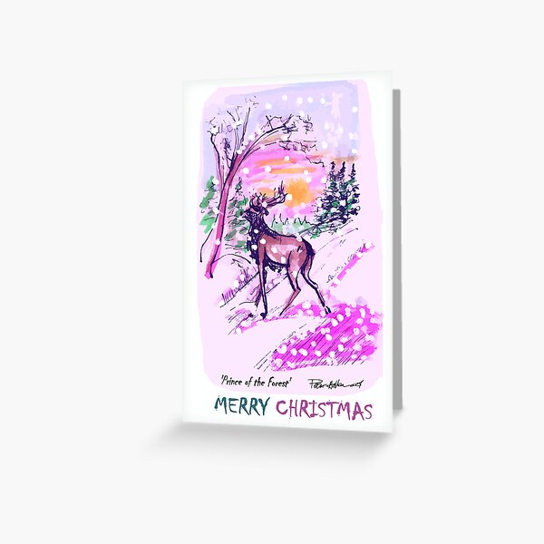 Prince of the Forest - Christmas Card Greeting Card
