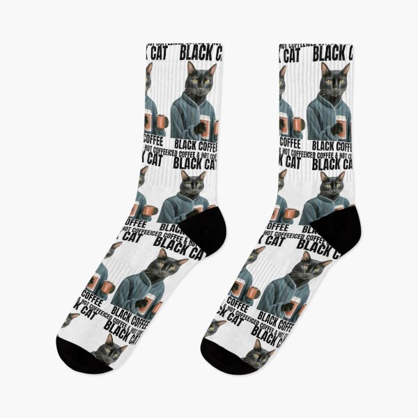 Item preview, Black Cat Black Coffee ICED COFFEE & HOT COFFEE  designed and sold by ratchawoot.