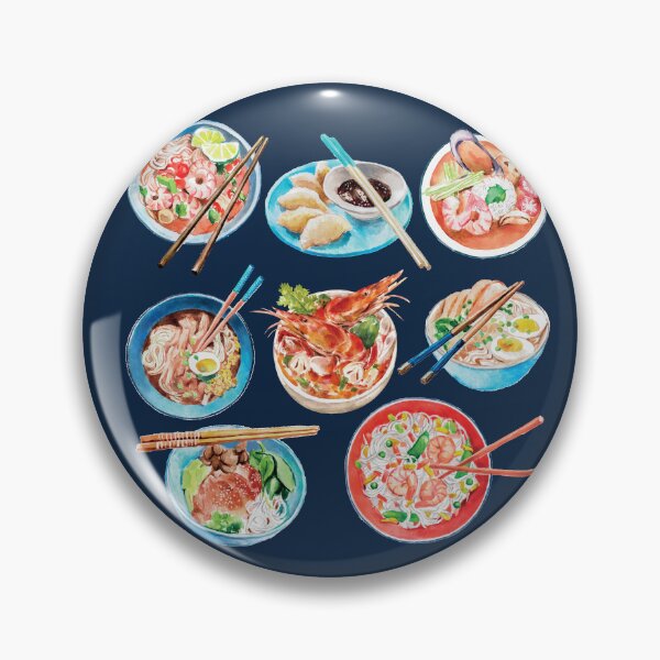 Item preview, Assorted Asian Noodles Bowls designed and sold by Alicia Chee.