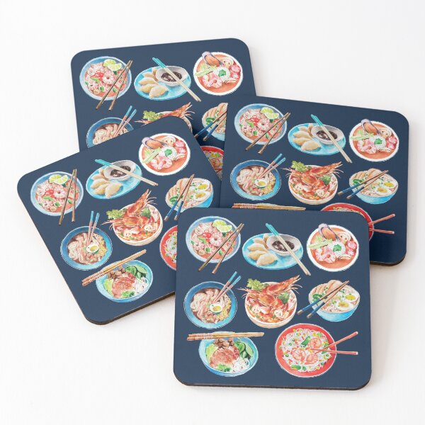 Item preview, Assorted Asian Noodles Bowls designed and sold by Alicia Chee.