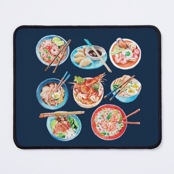 Item preview, Assorted Asian Noodles Bowls designed and sold by Alicia Chee.