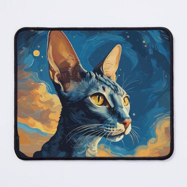 Item preview, Cornish Rex cat in Starry Night  designed and sold by cutiepie11cats.