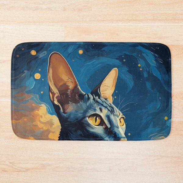 Item preview, Cornish Rex cat in Starry Night  designed and sold by cutiepie11cats.