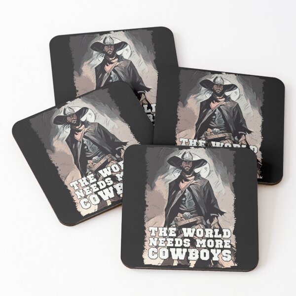 Item preview, The World Needs More Cowboys Western Cowboy Sayings Illustration designed and sold by Naumovski.