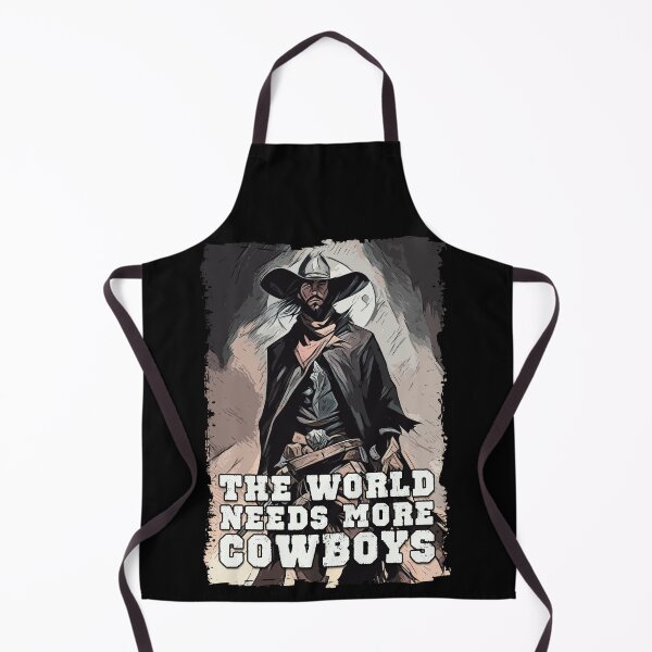 Item preview, The World Needs More Cowboys Western Cowboy Sayings Illustration designed and sold by Naumovski.