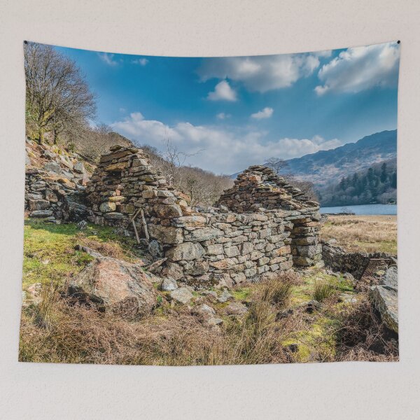 Item preview, Cottage Ruin Nant Gwynant Wales designed and sold by AJEvans.
