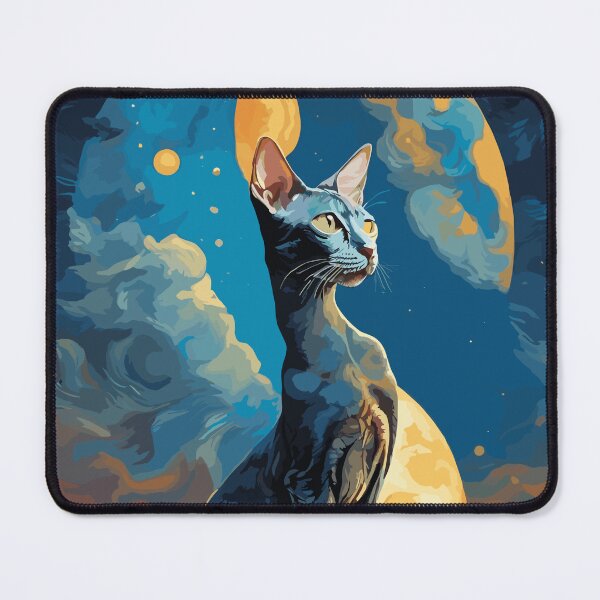 Item preview, Cornish Rex cat in Starry Night  designed and sold by cutiepie11cats.