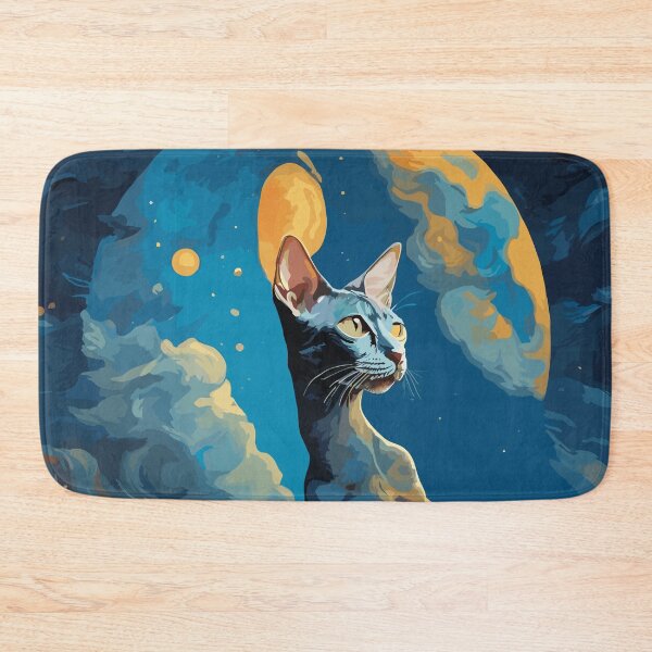 Item preview, Cornish Rex cat in Starry Night  designed and sold by cutiepie11cats.