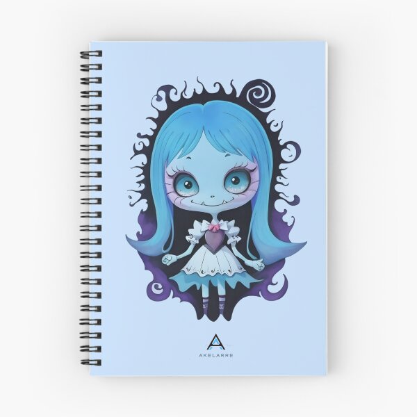 Item preview, Cute little vampire, blue and purple, Akelarre designed and sold by AkelarreDesigns.