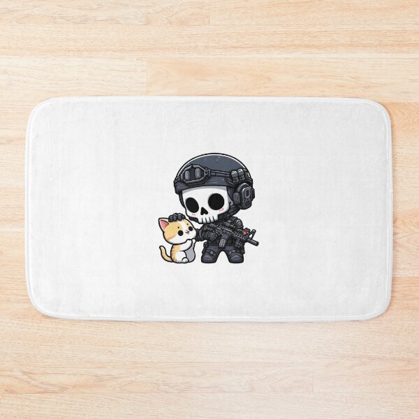 Item preview, Cute skeleton with white kitty designed and sold by Wxjtecki.