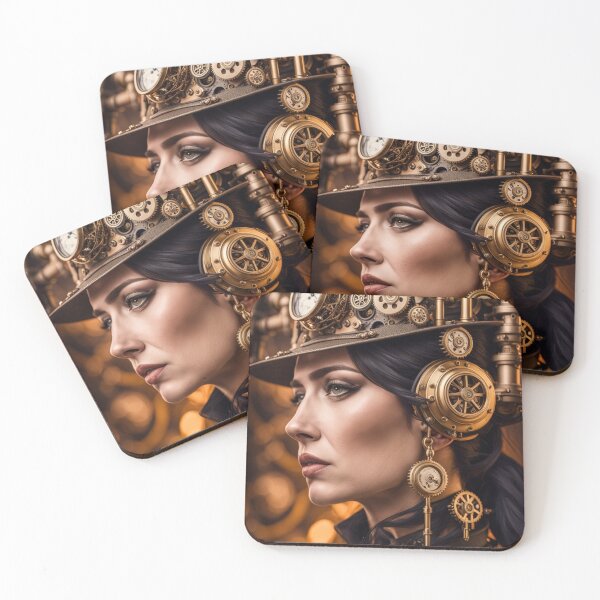 Item preview, Steampunk World - Woman Inventor Victorian Brass and Copper Gadgets Steam Machines designed and sold by Butler in the Home.