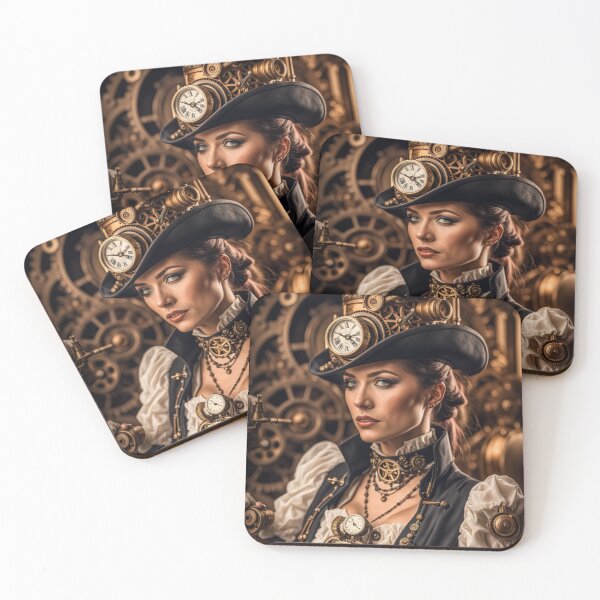 Item preview, Steampunk World - Woman Inventor Victorian Brass and Copper Gadgets Steam Machines designed and sold by Butler in the Home.