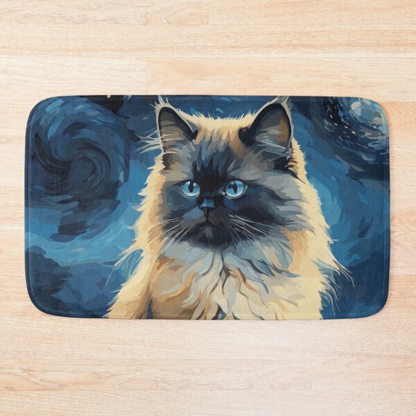 Item preview, Himalayan Cat in Van Gogh's Starry Night - A Majestic Gift for Cat Lovers! designed and sold by cutiepie11cats.