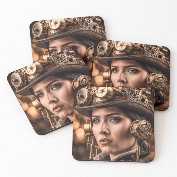 Item preview, Steampunk World - Woman Inventor Victorian Brass and Copper Gadgets Steam Machines designed and sold by Butler in the Home.
