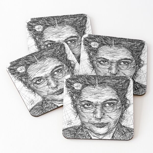 Aperçu de l'œuvre Portrait à l'encre de ROSA PARKS créée et vendue par lautir.