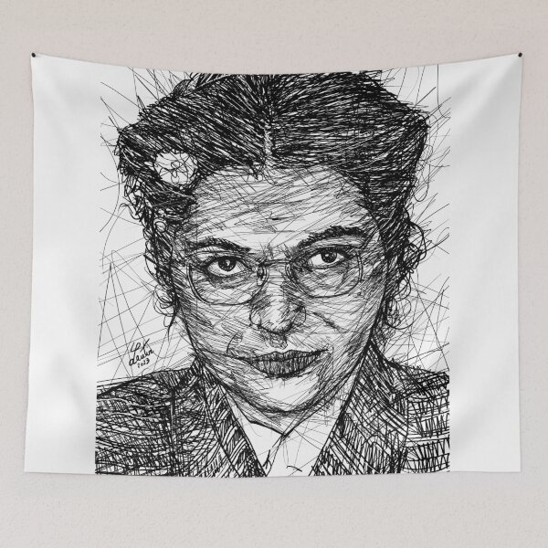 Item preview, ROSA PARKS ink portrait designed and sold by lautir.
