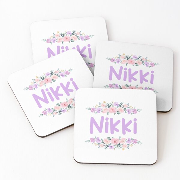 Item preview, Purple Flower Nikki Name Label designed and sold by NormadWorld.