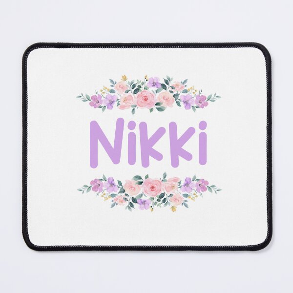 Item preview, Purple Flower Nikki Name Label designed and sold by NormadWorld.