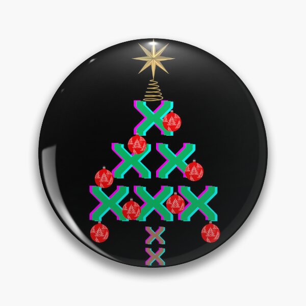 Item preview, 8 x X, Christmas Tree, with 8 red bubbles, XXXXXXXX, plus Star designed and sold by Cerulean-Shop.