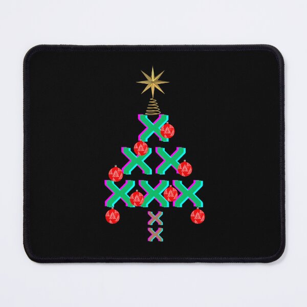 Item preview, 8 x X, Christmas Tree, with 8 red bubbles, XXXXXXXX, plus Star designed and sold by Cerulean-Shop.