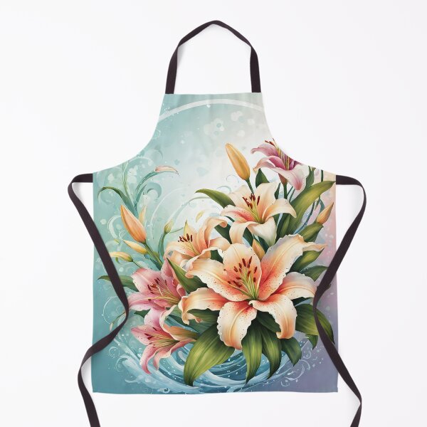 Item preview, Attractive picture of Orange and Pink Lily Flowers designed and sold by Petalandfur.