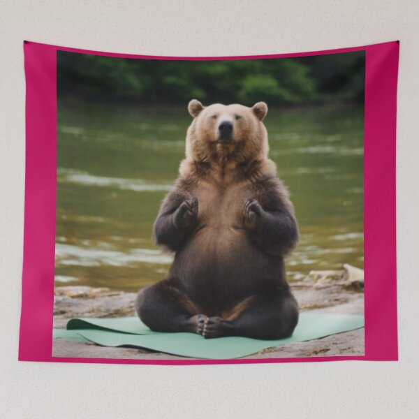 Item preview, Funny Yoga Bear designed and sold by Lar888.