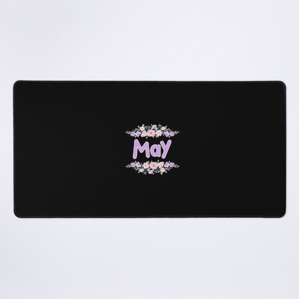 Item preview, Purple Flower May Name Label (Black) designed and sold by NormadWorld.