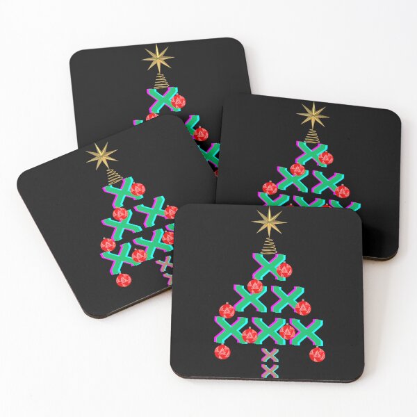 Item preview, 8 x X, Christmas Tree, with 8 red bubbles, XXXXXXXX, plus Star designed and sold by Cerulean-Shop.
