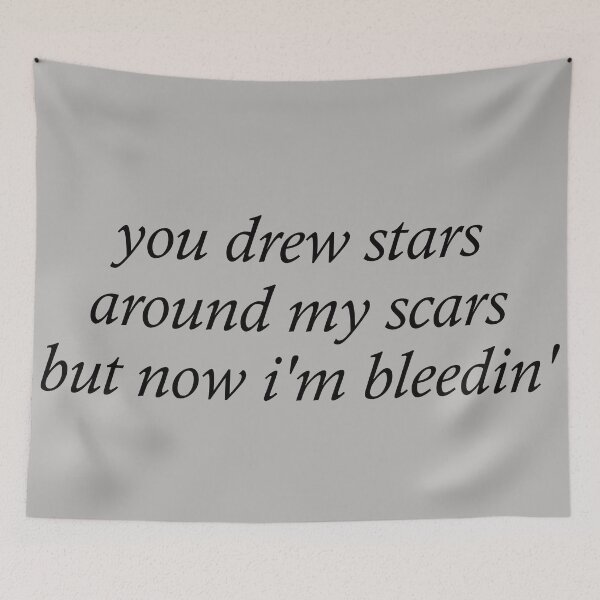 Item preview, star studded scars but legible designed and sold by myfaithmylove.