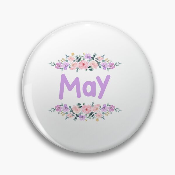 Item preview, Purple Flower May Name Label  designed and sold by NormadWorld.