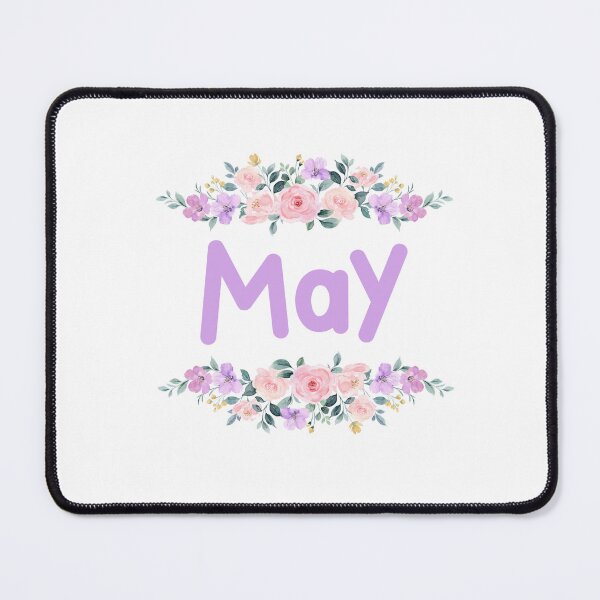 Item preview, Purple Flower May Name Label  designed and sold by NormadWorld.