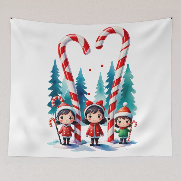 Item preview, Peppermint Pals: Adorable Candy Cane Crew Delight designed and sold by Art3dLabs.