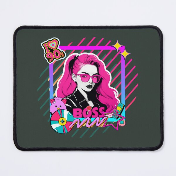 Item preview, 90s Boss Babe: Relive the Glam with a Retro Twist! designed and sold by Epic Grenade Team.