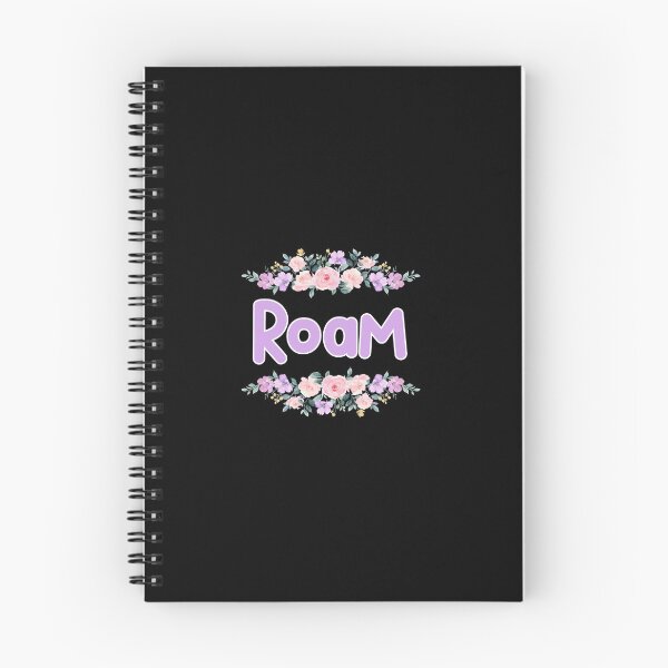 Item preview, Purple Flower Roam Name Label (Black) designed and sold by NormadWorld.