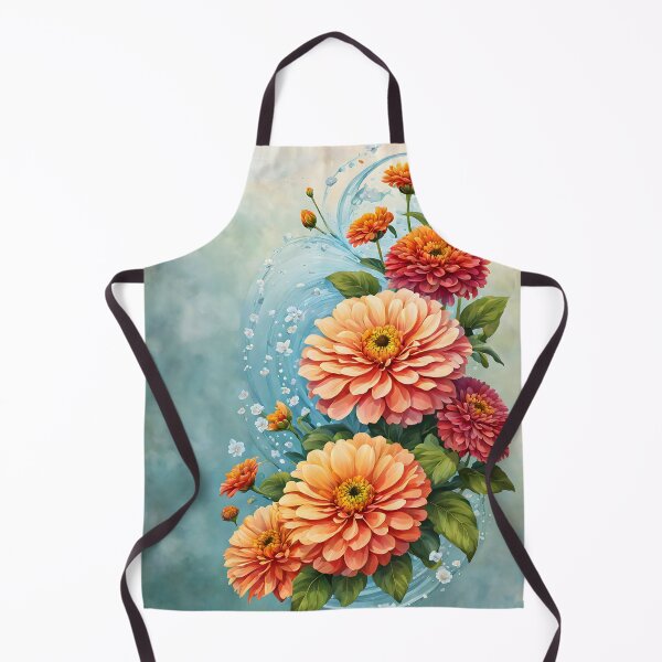 Item preview, Attractive picture of Orange Zinnia Flowers  designed and sold by Petalandfur.