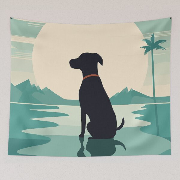 Item preview, dog by the water designed and sold by GraphicGreets.