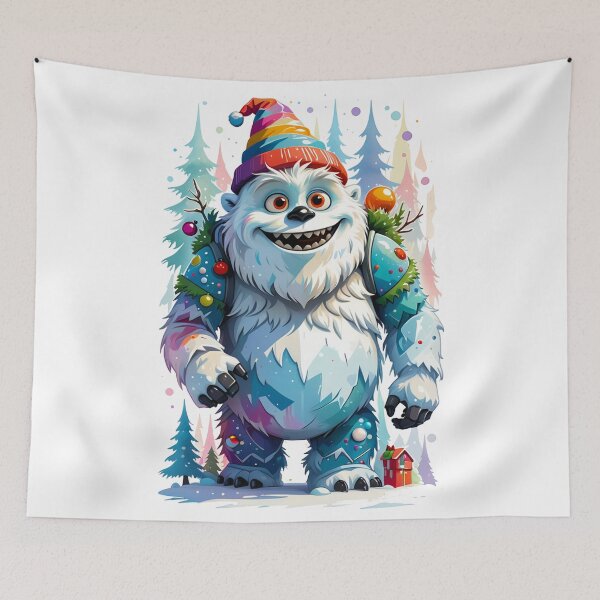Item preview, Bumble's Holiday Hug: Adorable Abominable Festivity designed and sold by Art3dLabs.